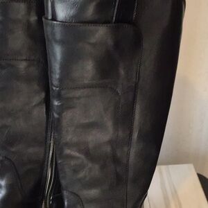 New Never Worn Black Fire Boots size 5.5 9 in side zipper